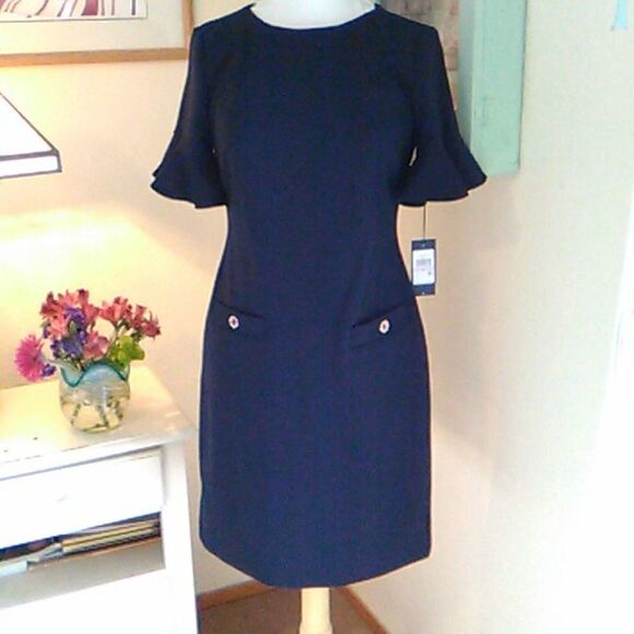 NWT Tommy Hilfiger Navy Dress - Picture 1 of 12